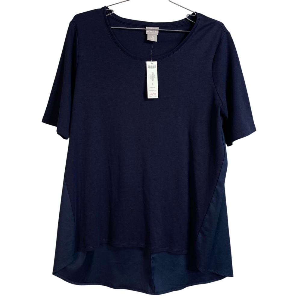 🆕 Chicos Blue Shirt Tunic Top - Picture 2 of 4